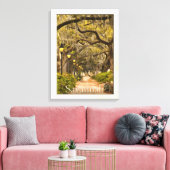 Forsyth Park - Savannah, GA Canvas Afdruk (Insitu (Woonkamer))