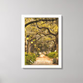 Forsyth Park - Savannah, GA Canvas Afdruk (Voorkant)