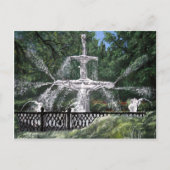 Forsyth Park Waterfontein Savannah Georgia GA Briefkaart (Voorkant)