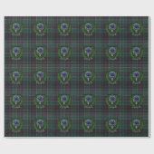 Forsyth Schotse Clan Tartan & Crest Cadeaupapier (Vlak)