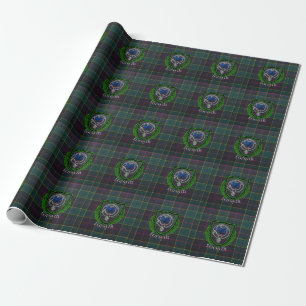 Forsyth Schotse Clan Tartan & Crest Cadeaupapier