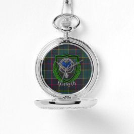 Forsyth Schotse Clan Tartan & Crest Horloge
