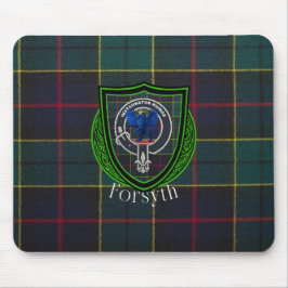 Forsyth Schotse Clan Tartan & Crest Muismat