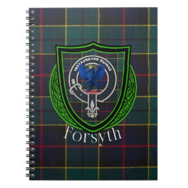 Forsyth Schotse Clan Tartan & Crest Notitieboek