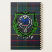 Forsyth Schotse Clan Tartan & Wapen Planner (Achterkant)