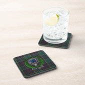 Forsyth Scottish Clan Tartan & Crest Bier Onderzetter (Rechterzijde)