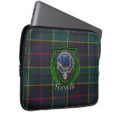 Forsyth Scottish Clan Tartan & Crest Laptop Sleeve (Voorkant Rechts)