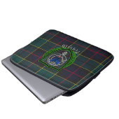 Forsyth Scottish Clan Tartan & Crest Laptop Sleeve (Voorkant onderkant)