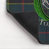 Forsyth Scottish Clan Tartan & Crest Muismat (Hoek)