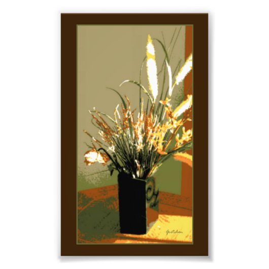 Forsythia Flower Bouquet Photo Print Foto Afdruk (Voorkant)