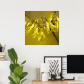 Forsythia - Springtime Sunshine Poster (Thuiskantoor)