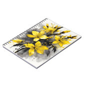 Forsythia - Waterverf bloemen Notitieboek (Linkerzijde)