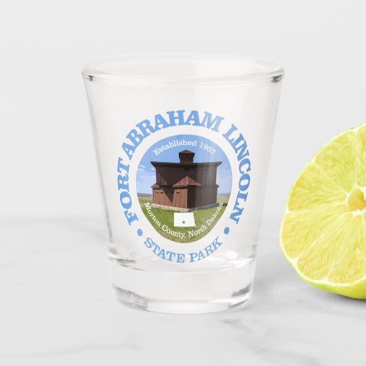 Fort Abraham Lincoln SP Shot Glas (Voorkant)