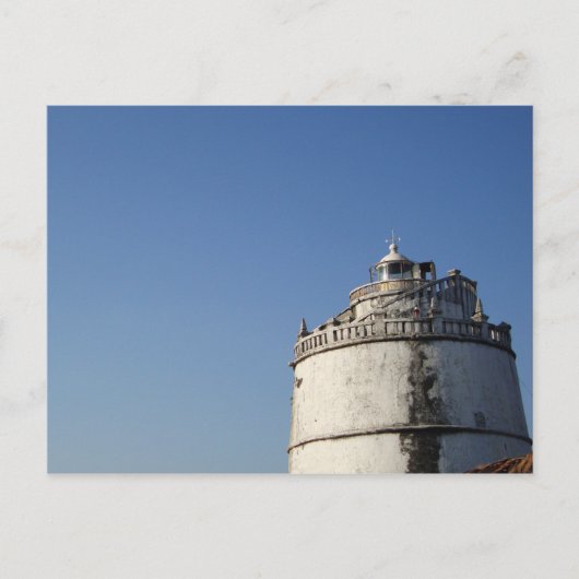 Fort Aguada Lighthouse Goa India Briefkaart (Voorkant)