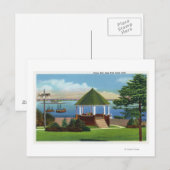 Fort Allen Park Uitzicht van Casco Bay Briefkaart (Voorkant / Achterkant)