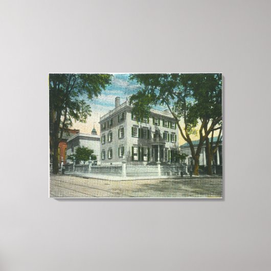 Fort Allen Park Uitzicht van Casco Bay Canvas Afdruk (Voorkant)