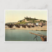 Fort and old bridge, Wurzburg, Beieren, Duitsland  Briefkaart (Voorkant)