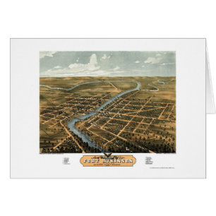 Fort Atkinson, WI Panoramic Map - 1870