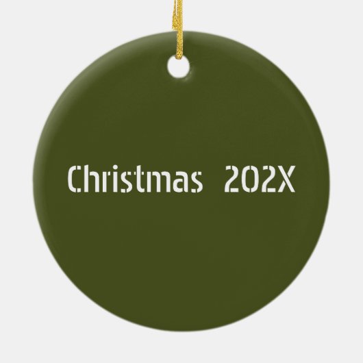 Fort Benning Latitude Longitude op maat Keramisch Ornament (Achterkant)