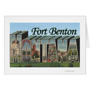 Fort Benton, Montana - Grote letterscènes