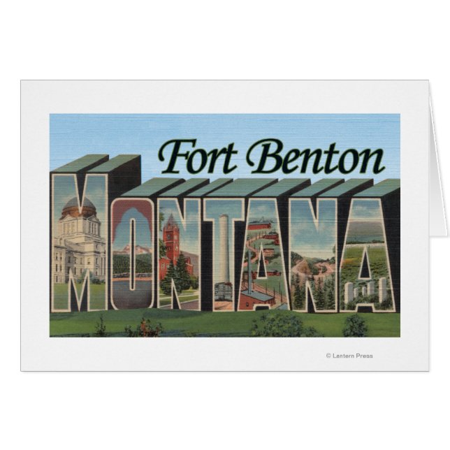 Fort Benton, Montana - Grote lettertjes (Voorkant Horizontaal)