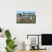 Fort Benton, Montana - Grote lettertjes Poster (Thuiskantoor)