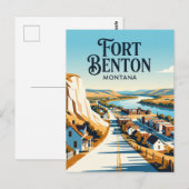 Fort Benton VS Briefkaart (Voorkant / Achterkant)