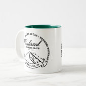 Fort Bliss Entable Spouses Club Tweekleurige Koffiemok (Voorkant links)