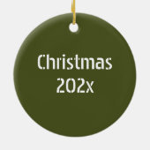 Fort Bliss Latitude Longitude, op maat gemaakt Keramisch Ornament (Achterkant)