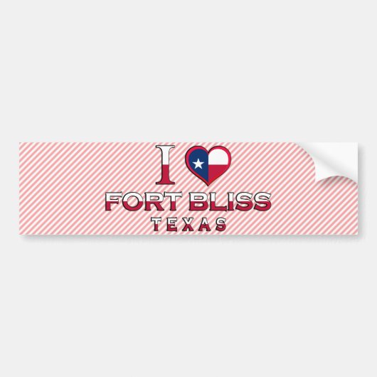 Fort Bliss, Texas Bumpersticker (Voorkant)