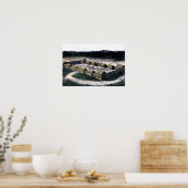 Fort Boonesborough Kentucky Historic Fort Diagram Poster (Keuken)