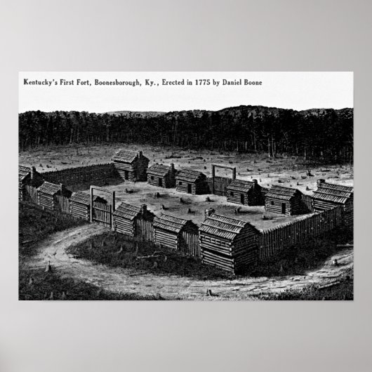 Fort Boonesborough, Kentucky Poster (Voorkant)