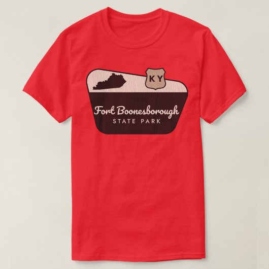 Fort Boonesborough State Park Kentucky Welkomstbor T-shirt (Design voorkant)