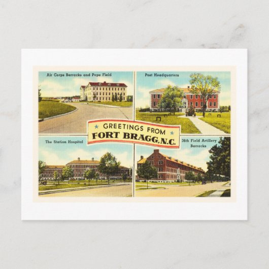 Fort Bragg # 2 North Carolina NC  Souvenir- Briefkaart (Voorkant)