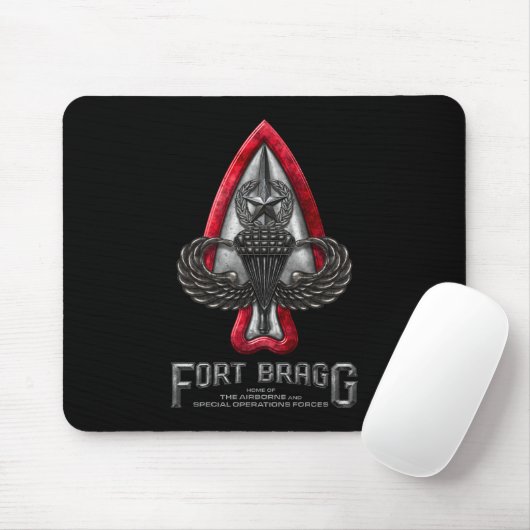 Fort Bragg Black Mousepad Muismat (Met muis)