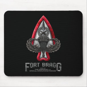 Fort Bragg Black Mousepad Muismat
