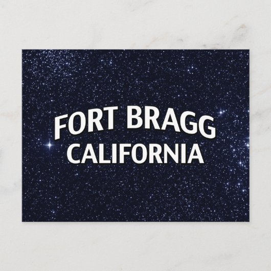 Fort Bragg California Briefkaart (Voorkant)