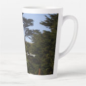 Fort Bragg California kustlijn Monterey Pines Latte Mok (Rechts)