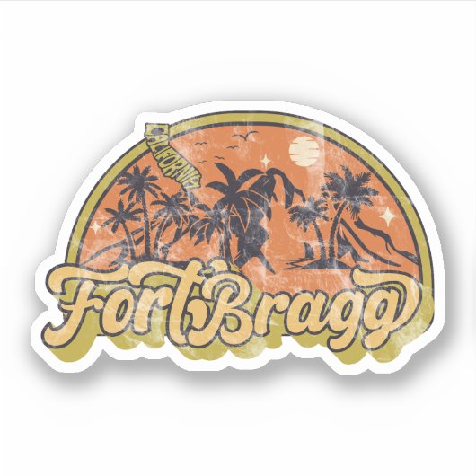 Fort Bragg, Californië Sticker (Voorkant)