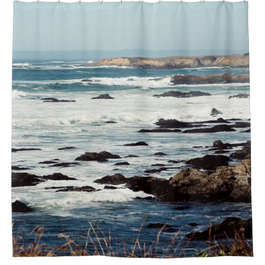 Fort Bragg, Californische kustlijn....... Douchegordijn (Voorkant)