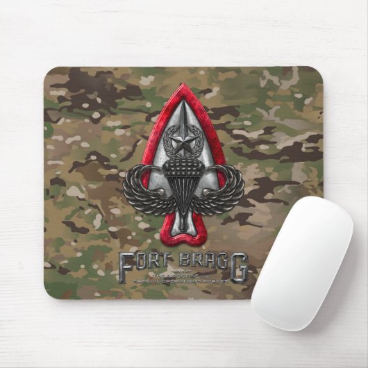 Fort Bragg Camo Mousepad Muismat (Met muis)