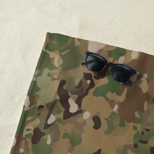 Fort Bragg Camo Strandlaken (In situ)