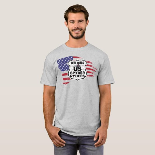 Fort Bragg Chapter - Tattered Flag T-shirt (Voorkant volledig)