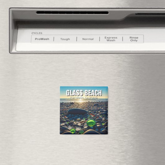 Fort Bragg Glass Beach, Californië Magneet (Insitu (Vaatwasser))