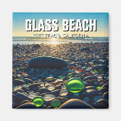 Fort Bragg Glass Beach, Californië Magneet (Voorkant)