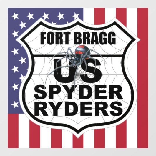 Fort Bragg-hoofdstuk - Decal Vlag & Logo (Vel)