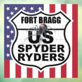 Fort Bragg-hoofdstuk - Decal Vlag & Logo (Vel 3)