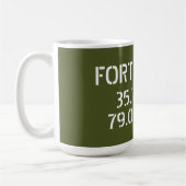 Fort Bragg Latitude Lengtegraad Koffiemok (Links)