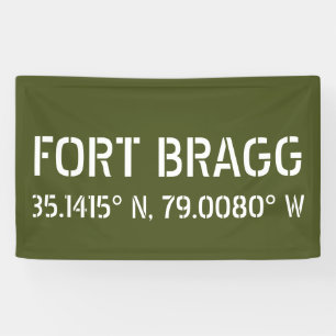 Fort Bragg Latitude Lengtegraad Spandoek