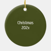 Fort Bragg Latitude Longitude, op maat gemaakt Keramisch Ornament (Achterkant)